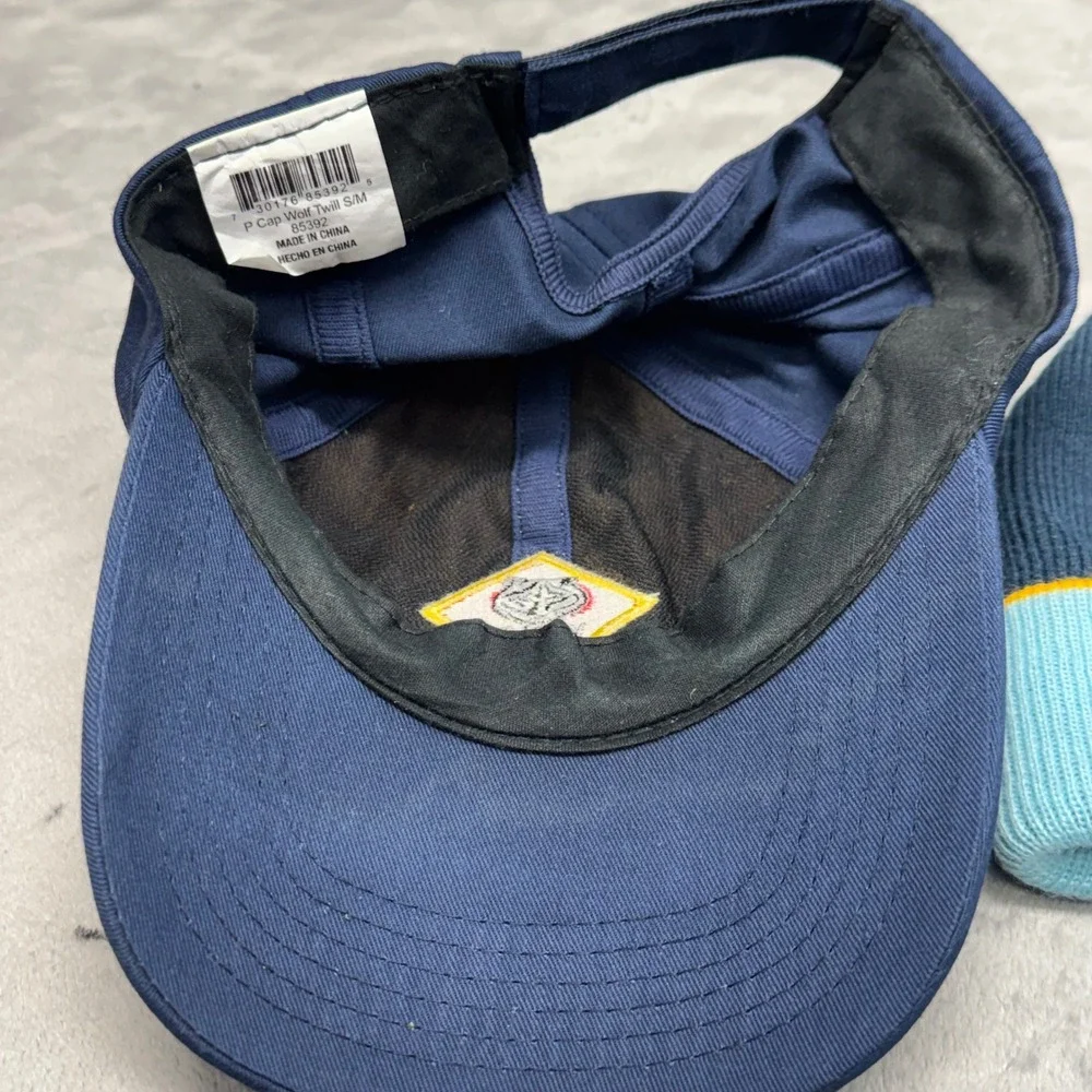 Scouts Wolf Cub Scout Baseball Cap and Beanie Hat Set Kids S M Navy Yellow‎ Blue